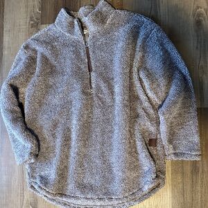 Cozy Gray‎ Fleece Pullover